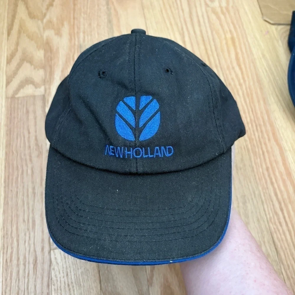 Vintage New Holland Power Shift K Products K Brand Blue Black SnapBack